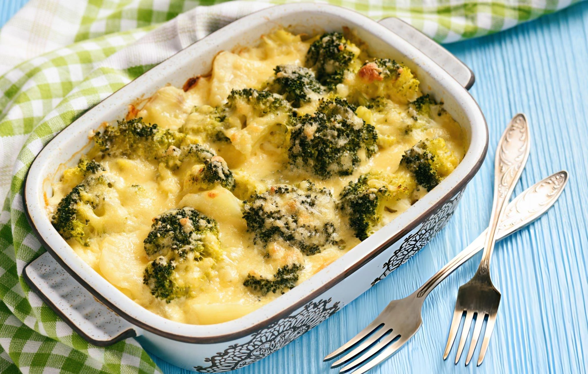 gratin brocolis pomme de terre