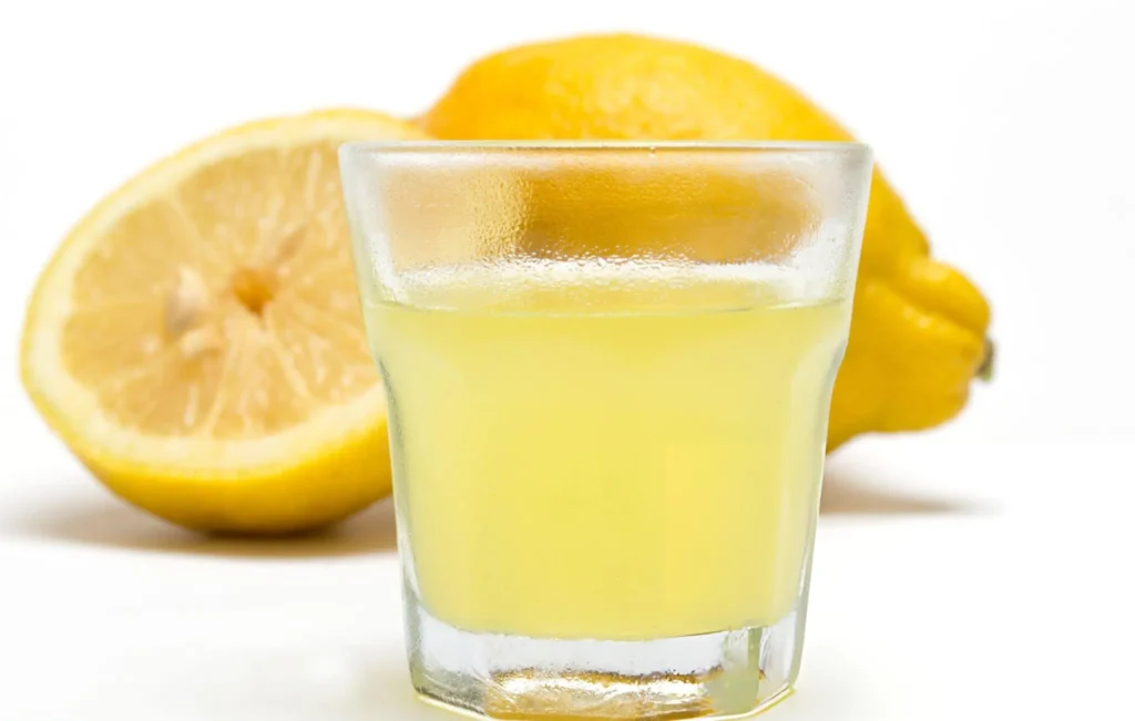 Jus de citron frais