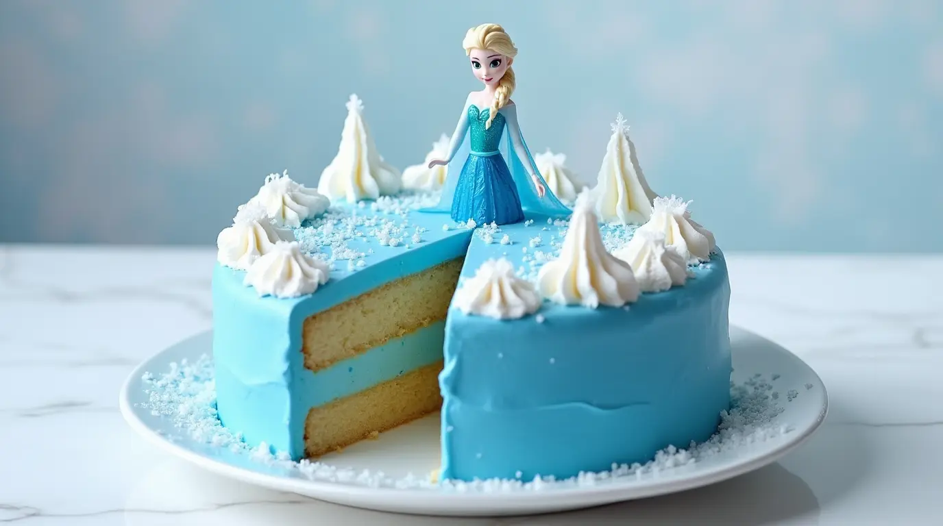 gateau le reine des neiges​