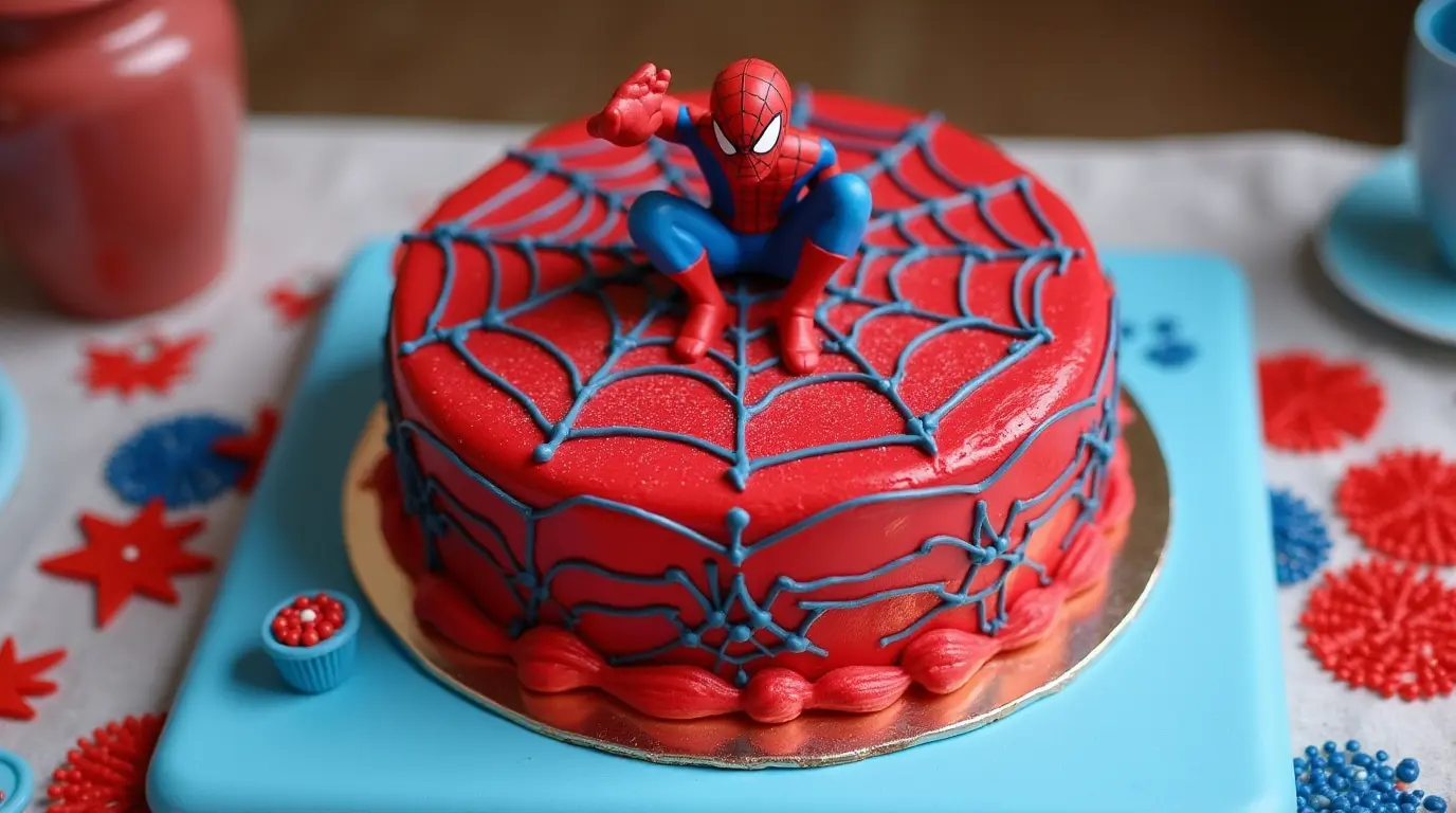 gateau spiderman